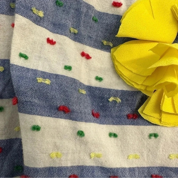 Mud Pie Boutique Pineapple Striped Romper with Sequins Size 3-6M GUC - Picture 5 of 7